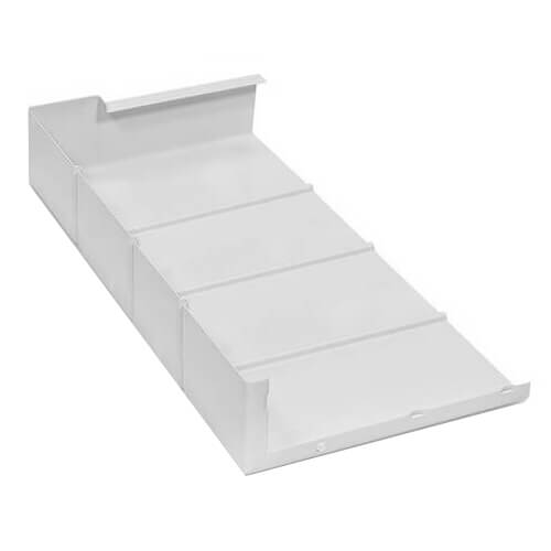 Main product image of 9" Left End Cap for UF-4 Baseboard (White)