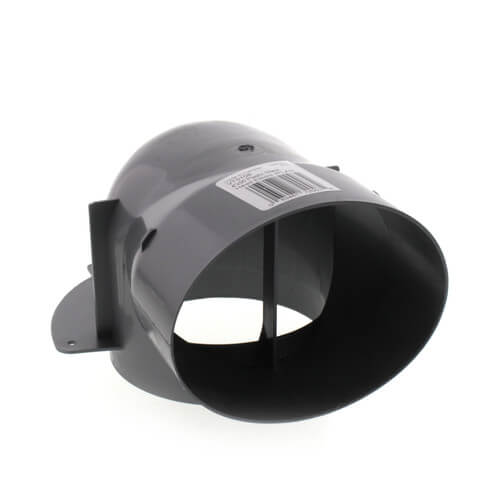 4" Low Profile Plastic Elbow (Fits in 2x4 Wall)