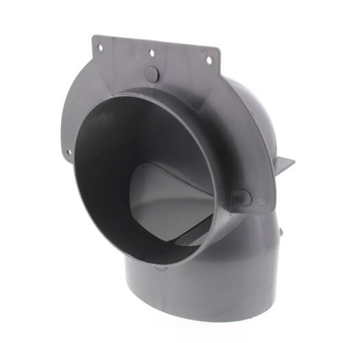 4" Low Profile Plastic Elbow (Fits in 2x4 Wall)