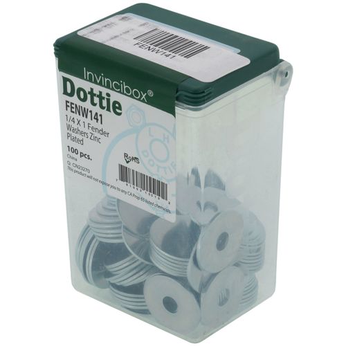Main product image of 1/4" x 1" Fender Washer (Pack of 100)