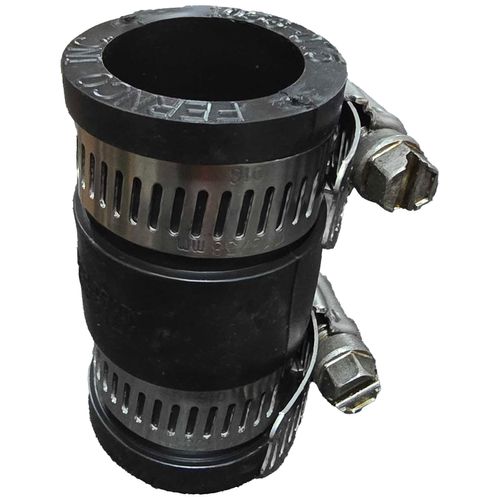 Main product image of 3/4" x 3/4" Condensate Rubber Flexible Coupling (PVC to Copper)