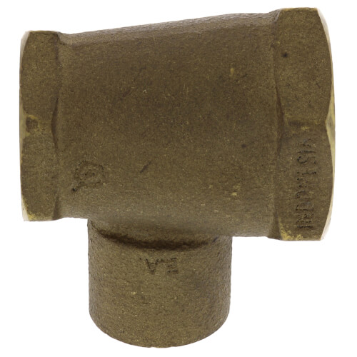 Main product image of 1" x 3/4" x 3/4" FxFxC Cast Brass Tee (Lead Free)