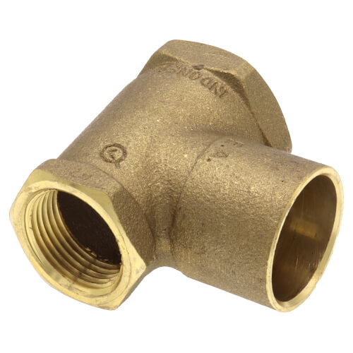 Main product image of 1" X 3/4" X 1" FxFxC Cast Brass Tee (Lead Free)