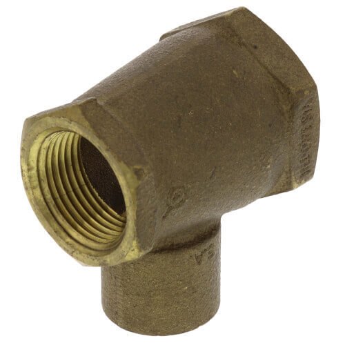Main product image of 1-1/4"X 3/4" X 1" FxFxC Cast Brass Tee (Lead Free)