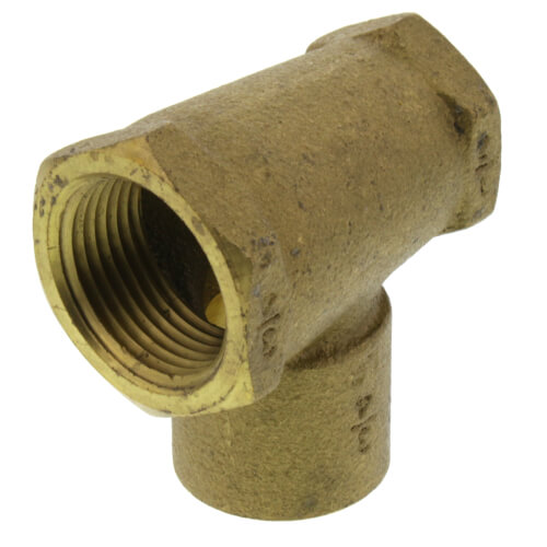 3/4" x 1/2" x 3/4" FxFxC Tee (Lead Free)