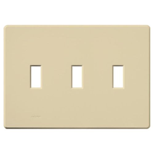 Main product image of Fassada 3-Gang Traditional Wall Plate (Ivory)