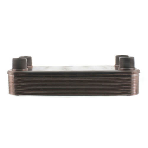 Main product image of 14 plate, 3/4" Thread, 8 GPM Heat Exchanger (3" x 8")