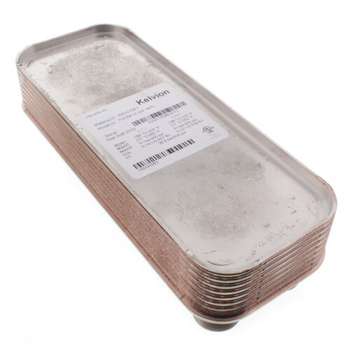 Main product image of 14 plate, 3/4" Thread, 8 GPM Heat Exchanger (3" x 8")
