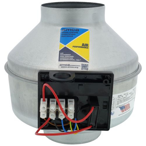FG Series Round Inline Exhaust Fan, 4" Duct (100 CFM)