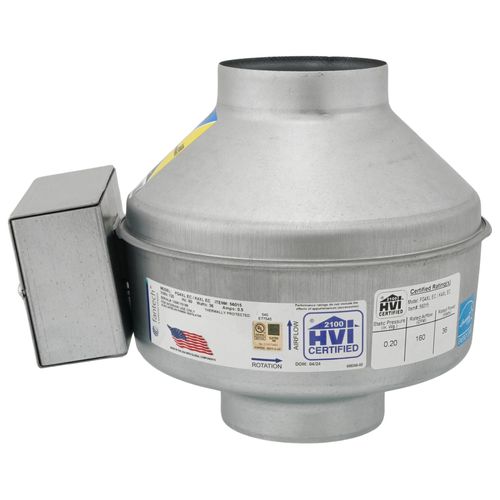 FG Series Centrifugal Duct Fan, 4" Duct (160 CFM)
