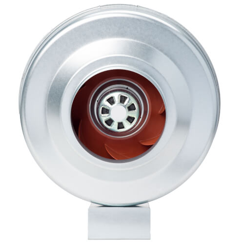 FG Series Round Inline Exhaust Fan, 6" Duct, EC Motor (363 CFM)