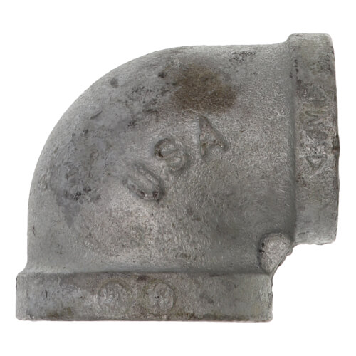 1-1/4" x 1" Galv 90-Degree Elbow