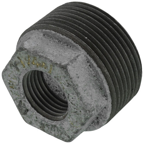 Main product image of 1-1/4" x 1/2" Galv Hexagon Bushing