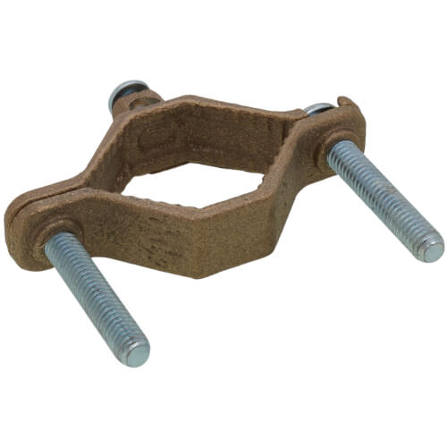 Main product image of 3/4", 1", 1-1/4" TracPipe and 1-1/4", 1-1/2", 2" IPS Brass Bonding Clamp
