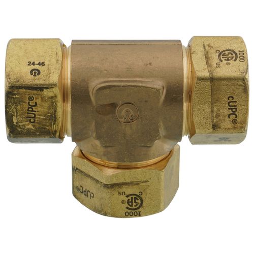 Main product image of 1" Tracpipe Brass AutoFlare Tee