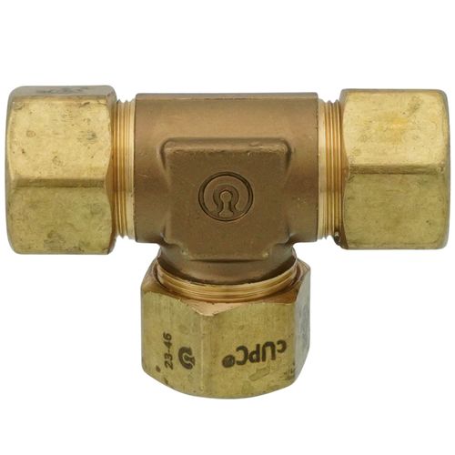 Main product image of 1/2" Tracpipe Brass AutoFlare Tee