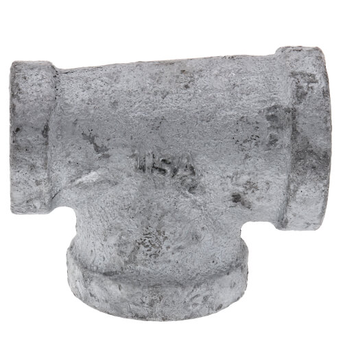 3/4" x 1/2" x 3/4" Galv Tee