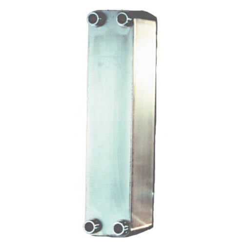 20 Plate, 3/4" Threaded TTP Brazed Plate Heat Exchanger (3" x 8")