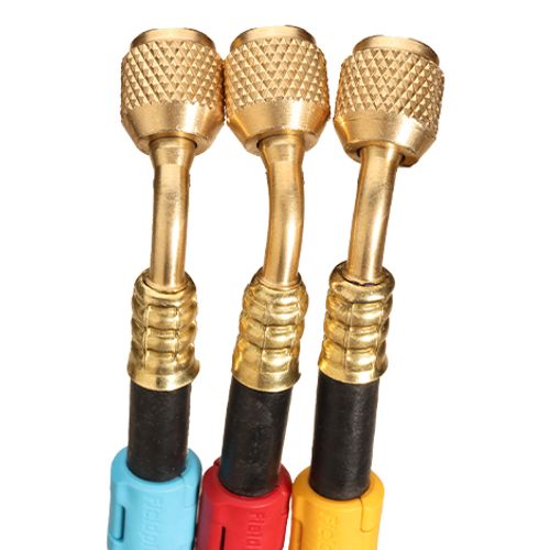 Main product image of HR3 1/4" x 5' Length Open Valves Hose Set - 3 Pack Refrigerant Hose Set (Black w/ Tags)