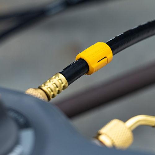 Main product image of HR3X 1/4" x 8" Open Valves Refrigerant Hose Extension Set - 3 Pack (Black w/ Tags)
