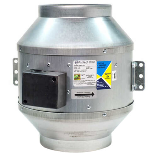Main product image of FKD Series Round Inline Mixed Flow Centrifugal Fan, 10" Duct (1,266 CFM)