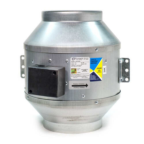 Main product image of FKD Series Round Inline Mixed Flow Centrifugal Fan, 20" Duct (6,291 CFM)