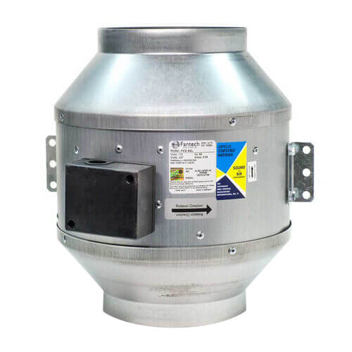 Main product image of FKD Series Round Inline Mixed Flow Centrifugal Fan, 8" Duct 230V (836 CFM)