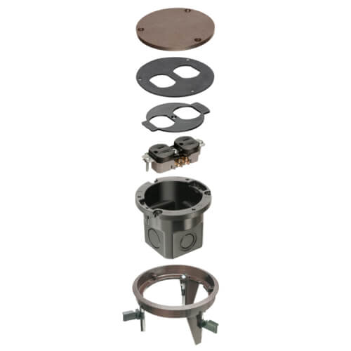 FLB4360BR Arlington FLB4360BR DROPIN 1Gang Round NonMetallic