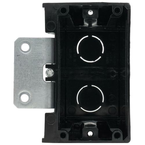 Main product image of Adjustable Non-Metallic Floor Box for New Floors with Flip Lids (Black)