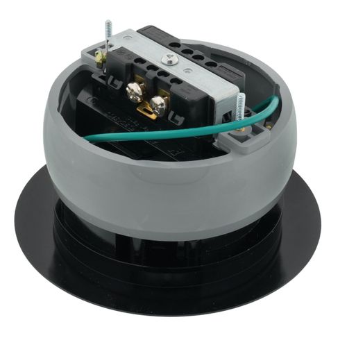 Main product image of InBox Non-Metallic Floor Box Cover Kit w/ Low-Voltage Divider (Black)