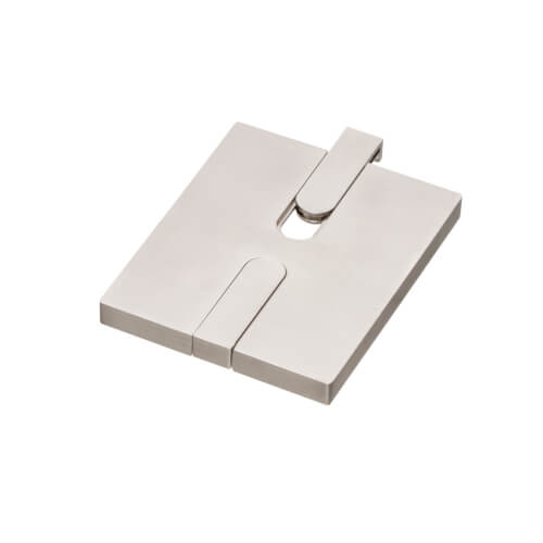 Main product image of 1-Gang Recessed Floor Box Cover Kit for New Concrete (Nickel-Plated Zinc)