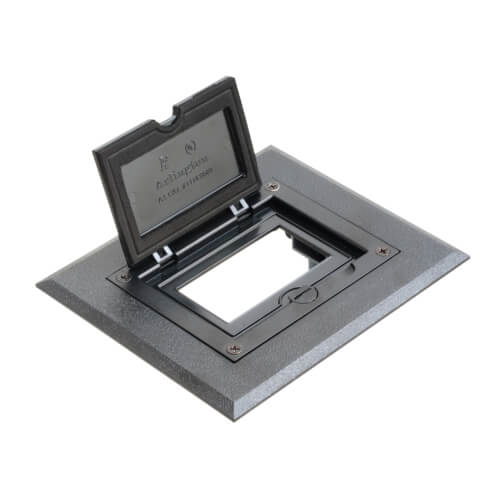 FLBC8510BL Arlington FLBC8510BL 1Gang NonMetallic Floor Box Cover Frame Kit (Black)