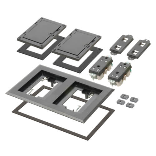 FLBC8520BL Arlington FLBC8520BL 2Gang NonMetallic Floor Box Cover