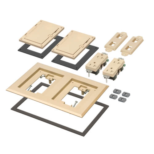 FLBC8520LA Arlington FLBC8520LA 2Gang NonMetallic Floor Box Cover