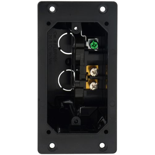 Main product image of Non-Metallic Floor Box for Installed Floors w/ Two Flip Lids (Brown)