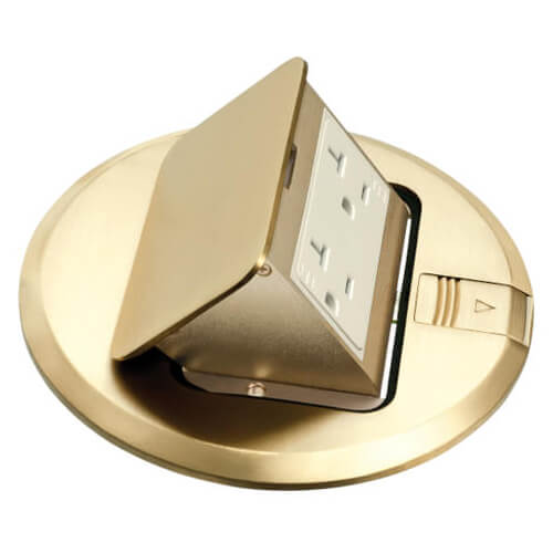 Main product image of Round Trapdoor Cover, Pre-Mounted Gasket (Brass)