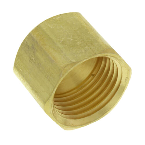 3/8" Brass Flare Cap