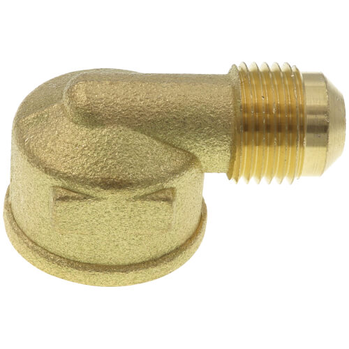 3/8" Flare x 1/2" FIP Brass Elbow