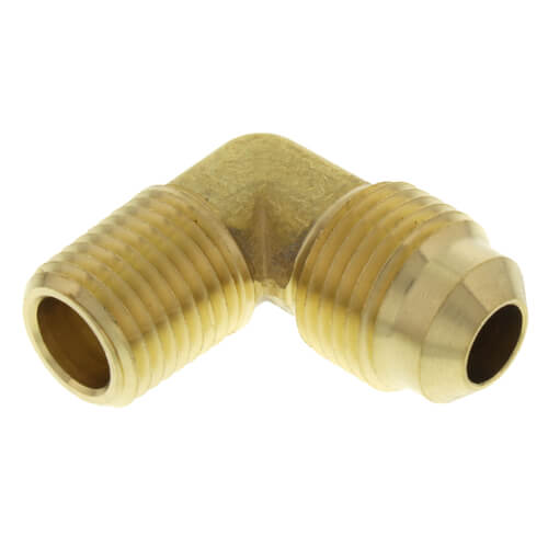 Main product image of 3/8" Flare x 1/4" MIP Brass Elbow