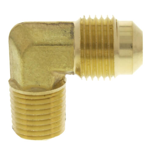 Main product image of 3/8" Flare x 1/4" MIP Brass Elbow