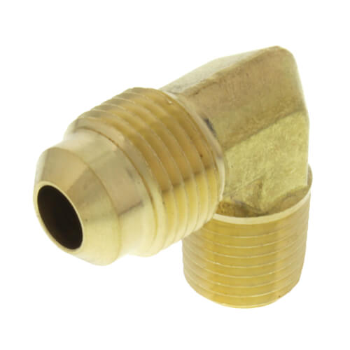 Main product image of 3/8" Flare x 1/4" MIP Brass Elbow