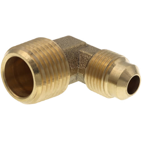 Main product image of 3/8" Flare x 1/2" MIP Brass Elbow