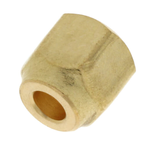 FLFN025 Bluefin FLFN025 1/4" Brass Short Flare Nut