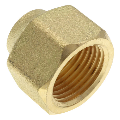 Main product image of 1/2" x 3/8" Brass Short Forged Flare Nut