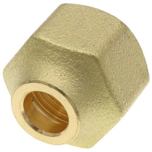 Main product image of 1/2" x 3/8" Brass Short Forged Flare Nut