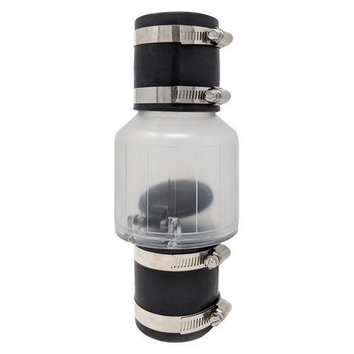 Main product image of FSCV2IC 2" In-line Sump Pump Check Valve, (Clear)