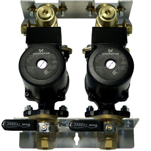 Main product image of Grundfos Flowcenter Module Double Pump Assembly & Isolation Valves w/o Cabinet, 1" FNPT, 1 Speed, 230V