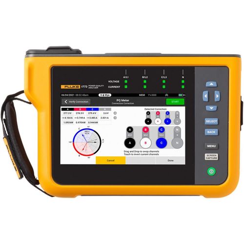 Main product image of Series 1773 Three-Phase Power Quality Analyzer, 8 kV, FLUKE-1773/BASIC