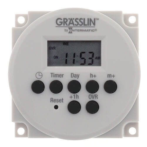 Main product image of One Channel Electronic Time Switch, 15A, SPDT Panel Mounting (120-277V)