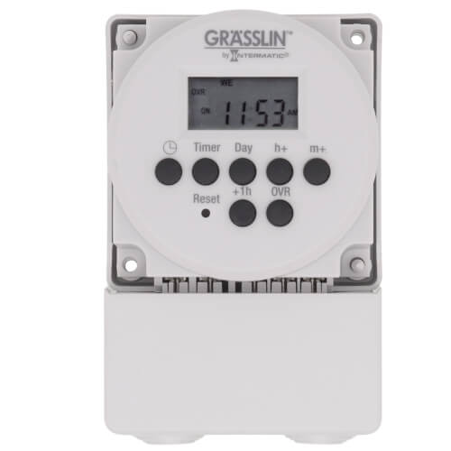 One Circuit Electronic Time Switch, 15A, SPDT Surface Mounting (24V)